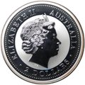 Монета 2 доллара 2001 Год Змеи Лунар Лунный календарь Австралия