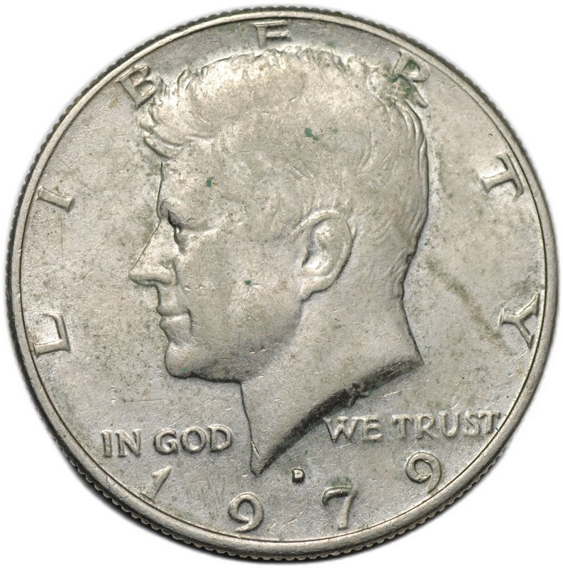 Монета 50 центов (1/2 доллара) 1979 D США
