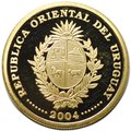 Монета 5000 песо 2004 Чемпионат мира по футболу 2006 Уругвай