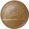 Медаль 1858 Освящение Исаакиевского собора в Санкт-Петербурге Лялин 79 мм бронза