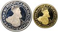 Набор 5, 50 ЭКЮ 1987 30 лет Римскому договору Бельгия 2 монеты