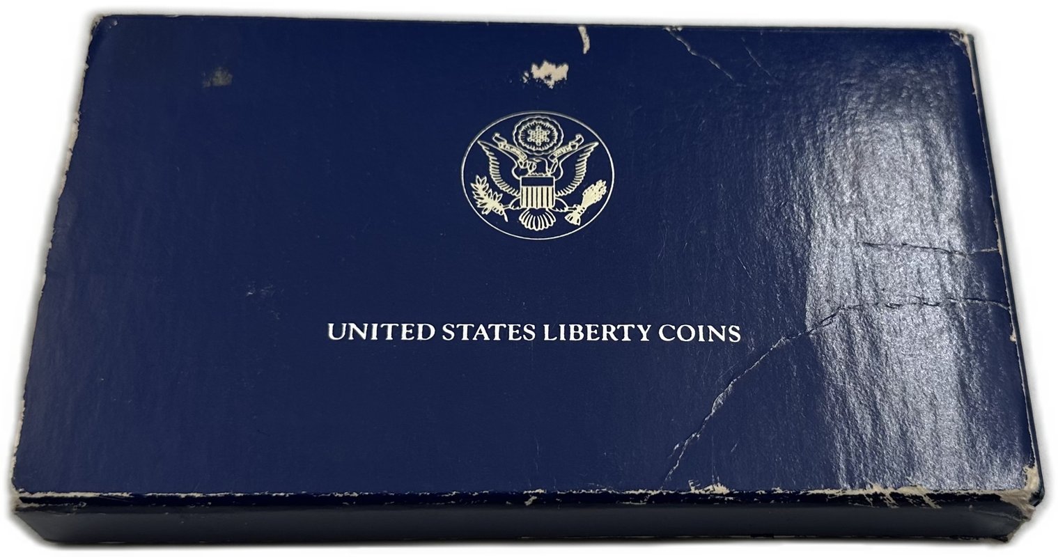 Набор 1/2, 1, 5 долларов 1986 100 лет Статуе Свободы PROOF США 3 монеты