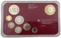 Годовой набор 5, 10, 20 раппенов 1/2, 1, 2, 5 франков 2015 BUNC Швейцария 7 монет + жетон медведь