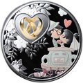Монета 500 франков КФА 2018 Любовь Молодожены Свадьба Камерун