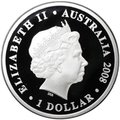 Монета 1 доллар 2008 Остров Рождества 50 лет Австралийская территория Австралия