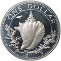 Монета 1 доллар 1974  Багамы