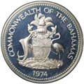 Монета 1 доллар 1974  Багамы