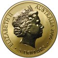 Монета 5 долларов 2006 400 лет исследованию Австралии Дайфкеном Австралия