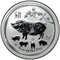 Монета 50 центов 2019 Год свиньи Лунар Австралия