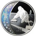 Монета 25 долларов 2007 Олимпиада Ванкувер 2010 - Кёрлинг Канада