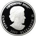 Монета 25 долларов 2007 Олимпиада Ванкувер 2010 - Кёрлинг Канада