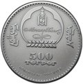 Монета 500 тугриков 2012 Защита дикой природы - Ушастый ёж Монголия