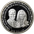 Монета 1 доллар 2011 Свадьба принца Уильяма и Кэтрин Миддлтон Ниуэ