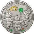 Монета 1 доллар 2006 Китайский гороскоп - год свиньи 2007 Три поросёнка Ниуэ