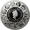 Монета 1 доллар 2011 Знаки зодиака - Телец Альфонс Муха Ниуэ
