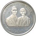 Монета 1 крона 1999 Королевская помолвка Жизнь Королевы Матери Остров Мэн