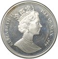 Монета 1 крона 1999 Королевская помолвка Жизнь Королевы Матери Остров Мэн