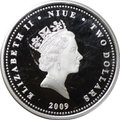 Монета 2 доллара 2009 Панагюриштский клад - Ритон Ниуэ
