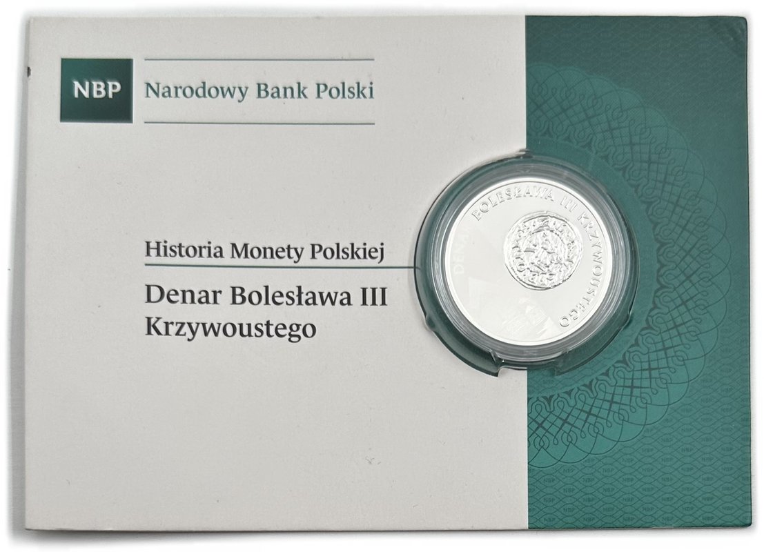 Монета 10 злотых 2014 История польских монет - Денарий Болеслава III Кривоустого Польша