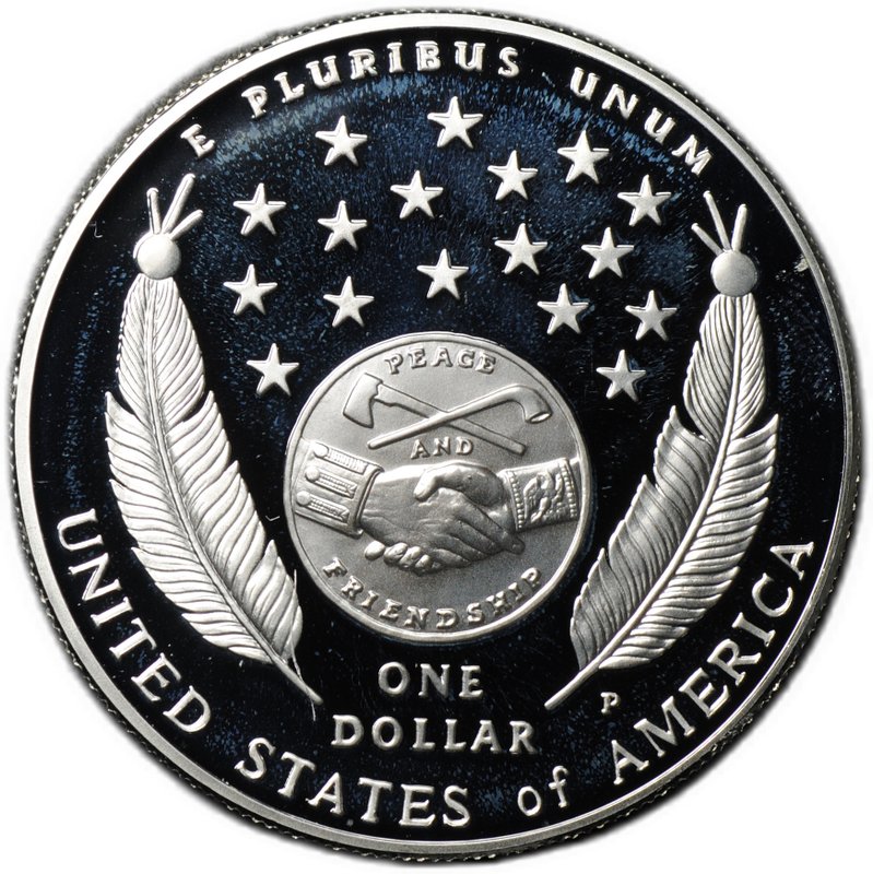 Монета 1 доллар 2004 P 200 лет экспедиции Льюиса и Кларка PROOF США