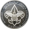 Монета 1 доллар 2010 P 100 лет бойскаутам Америки PROOF США