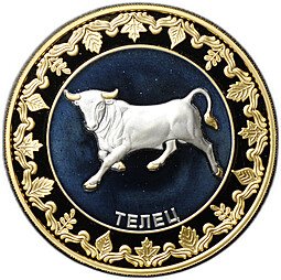 фото для Монета 5 долларов 2012 Знаки зодиака - Телец Токелау Аверс