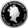 Монета 1 доллар 2009 50 лет кукле Барби Тувалу