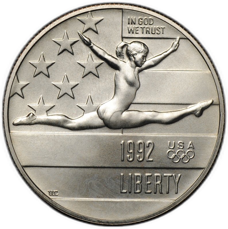 Монета 50 центов (1/2 доллара) 1992 P Олимпиада Барселона UNC США