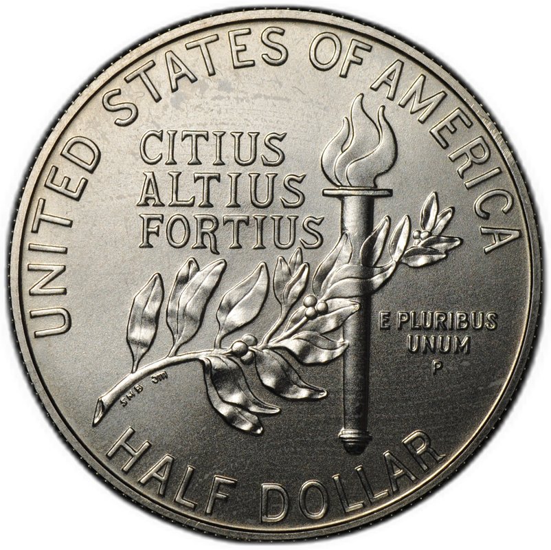Монета 50 центов (1/2 доллара) 1992 P Олимпиада Барселона UNC США