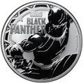 Монета 1 доллар 2018 Комиксы Marvel - Черная пантера Тувалу