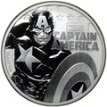 Монета 1 доллар 2019 Комиксы Marvel - Капитан Америка Тувалу
