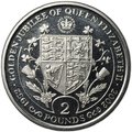 Монета 2 фунта 2002 50 лет правлению Королевы Елизаветы II - герб Южная Георгия