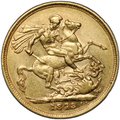 Монета 1 соверен (фунт) 1878 M Мельбурн Австралия Великобритания