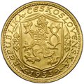 Монета 1 дукат 1933 Святой Вацлав Чехословакия