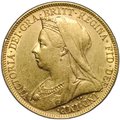 Монета 1 соверен (фунт) 1899 Великобритания