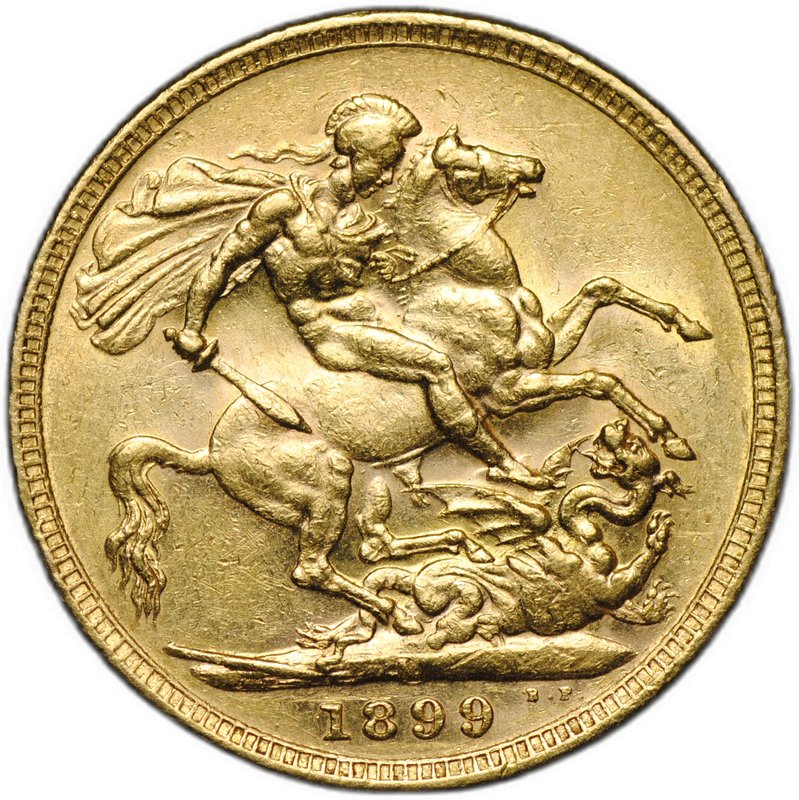 Монета 1 соверен (фунт) 1899 Великобритания