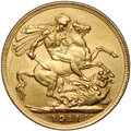 Монета 1 соверен (фунт) 1911 Великобритания