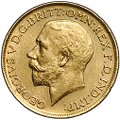 Монета 1 соверен (фунт) 1911 Великобритания