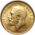 Монета 1 соверен (фунт) 1911 Великобритания слаб CPRC MS 63