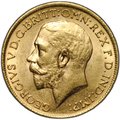 Монета 1 соверен (фунт) 1913 Великобритания слаб CPRC MS 62