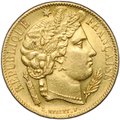 Монета 20 франков 1849 А Церера Франция