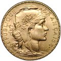 Монета 20 франков 1914 Франция
