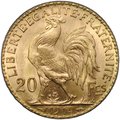 Монета 20 франков 1914 Франция
