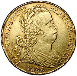 фото для Монета Песа (6400 рейс) 1822 Лиссабон Португалия Аверс