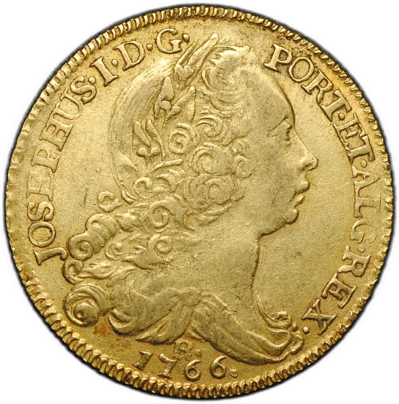 Монета Песа (6400 рейс) 1766 R Португалия