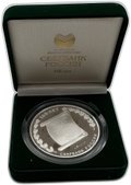 Медаль 2001 ММД Сбербанк России 160 лет Серебро 5 oz (футляр)
