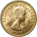 Монета 1 соверен (фунт) 1959 Великобритания