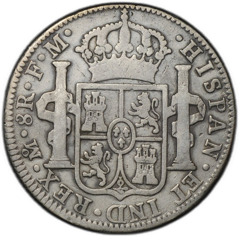 Монета 8 реалов 1794 Mo Мексика