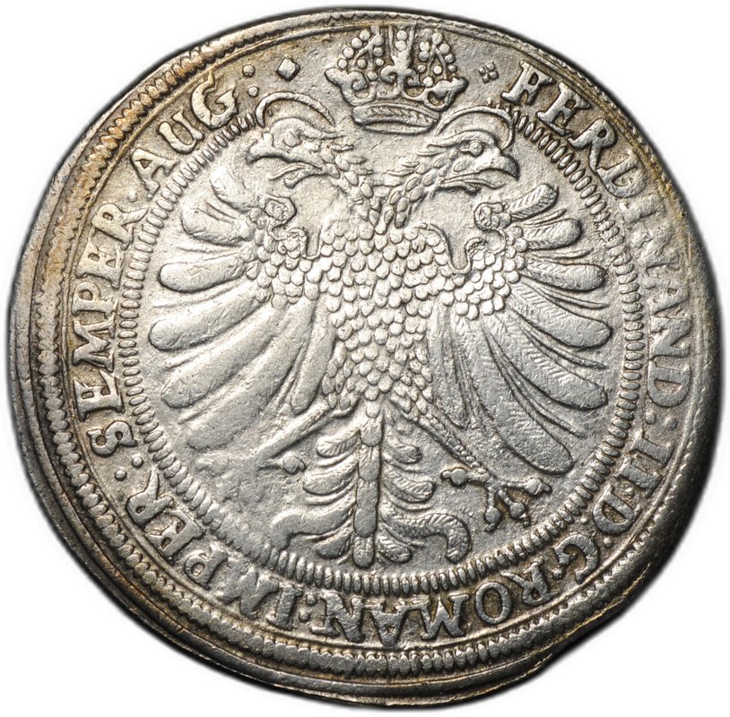 Монета 1 талер 1634 Фердинанд II Свободный город Нюрнберг Германия