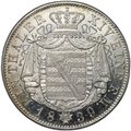 Монета 1 талер 1839 G Саксония Германия